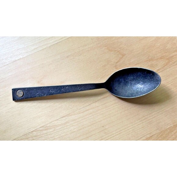 Restoration Hardware Hammered Steel Rivet SPOON, Jefferson Mack Rare - Picture 4 of 9